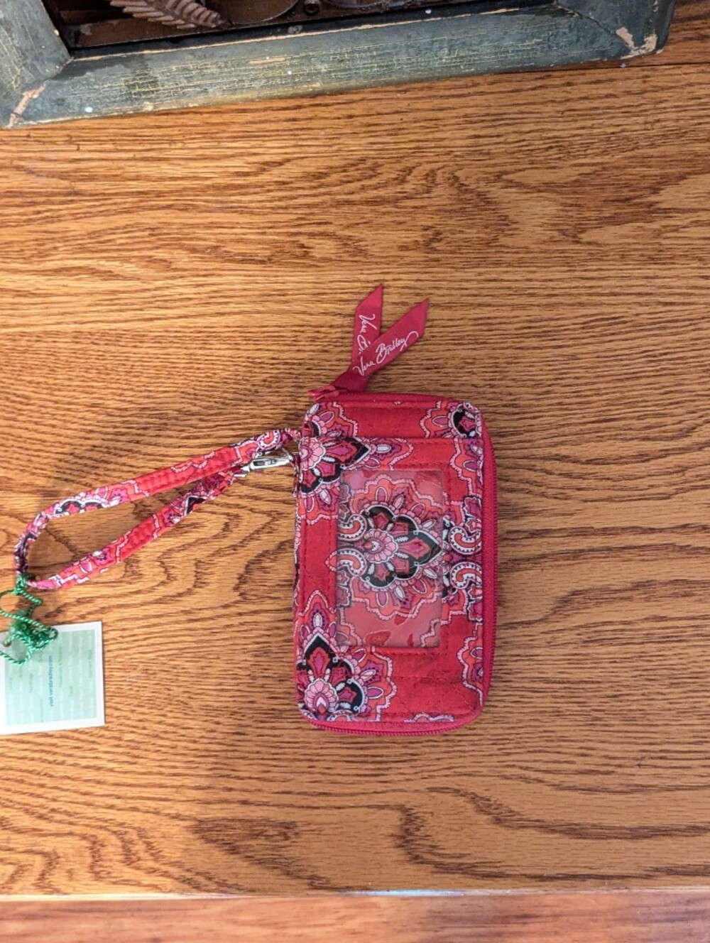 Vera Bradley Frankly Scarlet Quilted Wristlet Wallet NWT